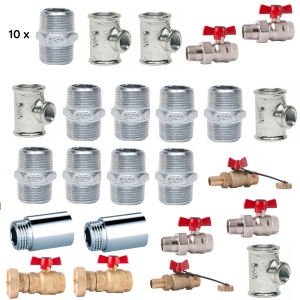 Pachet centrala mixta lemn/pelet Termax Combo 35 kW, volum manta apa 122 litri, Calorifere, Boiler termoelectric apa calda menajera, Accesorii Montaj - Img 3