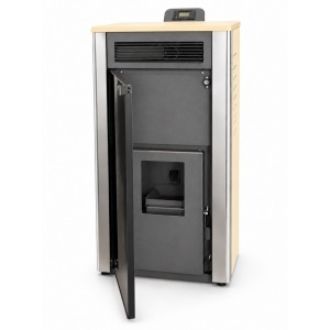 Termoșemineu Peleti Fornello Primo Truva 25 kW Ivory - Img 6