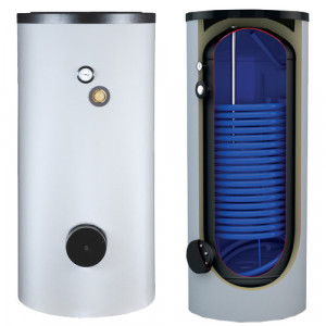 Boiler indirect cu o serpentina marita ( 7.5 m² ) pentru pompe de caldura AUSTRIA EMAIL HRS 900 - 900 litri