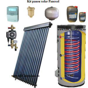 Kit pachet Panou solar Panosol Economic 6 Persoane Bivalent cu Automatizare Solara WiFi (C.202)