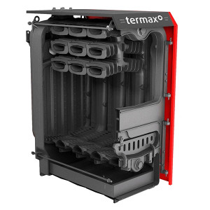 Centrala/Cazan fonta Termax Bio 42 kW, biomasa, Ø 147 mm, volum apa 57 litri, Regulator de tiraj inclus - Img 4