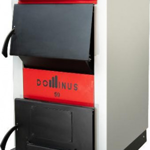 Centrala termica pe lemne din otel DOMINUS 35 kw, cu serpentina de racire