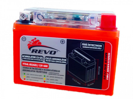 Piese Moto Acumulator Revo 12V-4Ah cu I-Gel