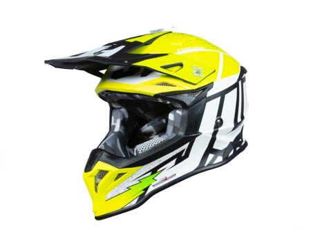 Casca enduro Just1 J39 Poseidon, Negru + Galben, Marimea M