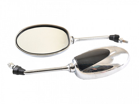 Set oglinzi negru-crom M8