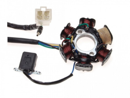 Stator ATV 110-125cc, 4T (6 bobine+senzor scanteie)