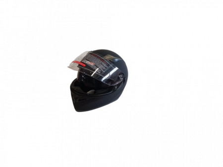 Casca moto integrala, cu ochelari, unisex, negru mat