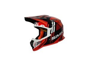 Casca enduro SMK ALLTERRA X-Sprint, marimea S, alb-negru-rosu, SMK0117/25/GL231/S