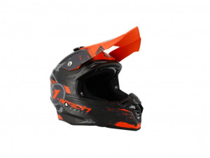 Casca enduro TRENDY T-904, Negru-Roșu Mat, mărimea XL