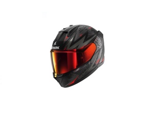 Cască Moto Integrală SHARK D-SKWAL 3 BLAST-R MAT Negru - Gri - Roșu, Mărimea L