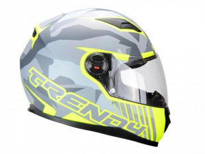 Casca integrala gri-galben neon TRENDY 20 T-503, marimea M