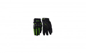 Set mănuși MOTO, culoare Negru + Verde L