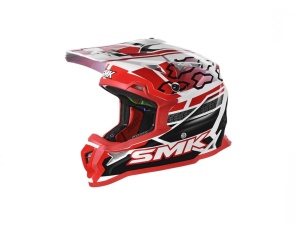 Casca enduro SMK ALLTERRA TRIBOU, Negru-Rosu, Marimea 2XL