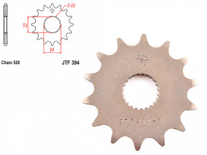 Pinion transmisie fata 520/14T, JTF394
