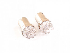 Set bec semnalizare R10W (BA15S) cu 9 led-uri
