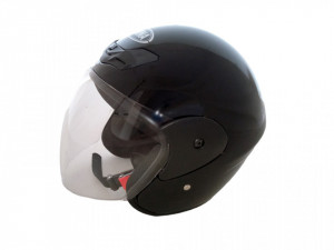 Casca scuter negru lucios Awina TN8661, marimea L