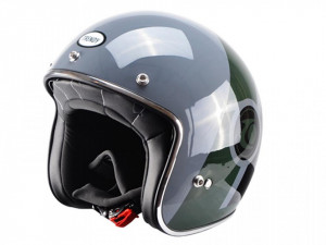 Casca scuter TRENDY 20 T-104 gri-verde-negru, marimea L