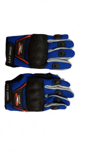 Set mănuși MOTO/ Negru - Albastru