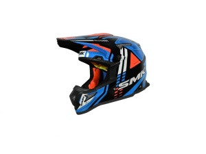 Casca enduro SMK ALLTERRA X-Sprint, marimea S, alb-albastru-portocaliu, SMK0117/25/GL257/S