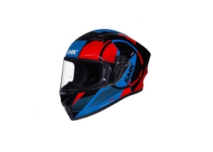 Casca moto integrala SMK STELLAR FARO, culoare gri+albastru+rosu marimea M, unisex, SMK0110/24/GL236/M