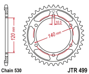 Pinion transmisie spate JT Sprockets JTR499, 48 dinti