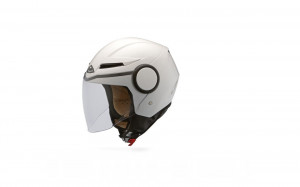 Casca scuter SMK STREEM WHITE, marime L