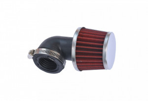 Filtru aer sport -Ø28/35mm/cot 90 grade, albastru