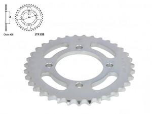 Pinion transmisie spate 428/35, JT Sprockets, JTR838
