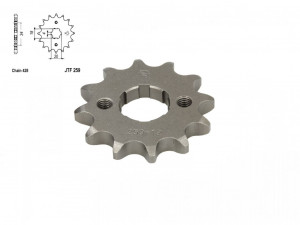 Pinion transmisie fata 428/12, JT Sprockets