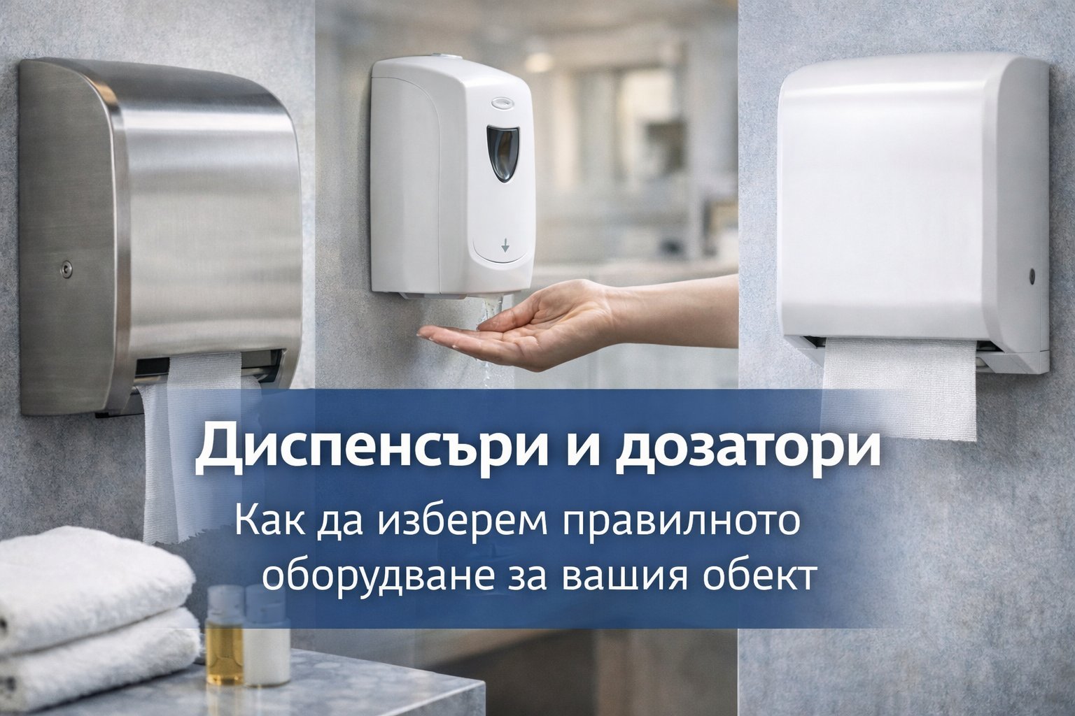 Диспенсъри и дозатори – как да изберем правилното оборудване за вашия обект