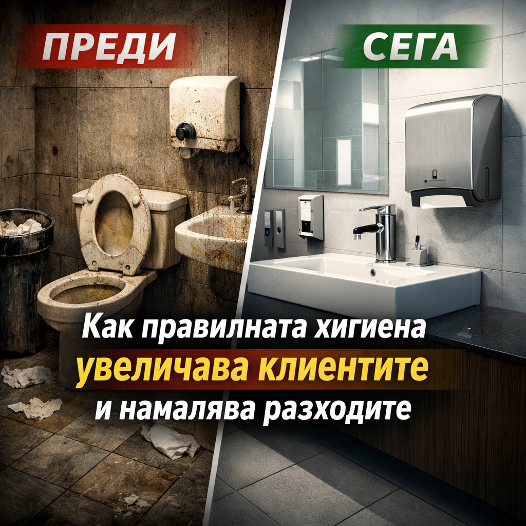 Как правилната хигиена в санитарните помещения увеличава клиентите и намалява разходите