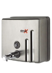 Иноксов дозатор за течен сапун Simex – Inox Range, квадратен