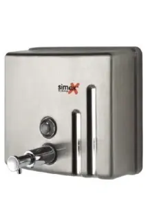 Иноксов дозатор за течен сапун Simex – Inox Range, квадратен