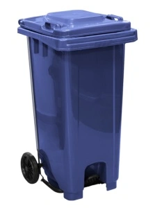 Контейнер за отпадъци 120 литра с педал в различни цветове за разделно събиране