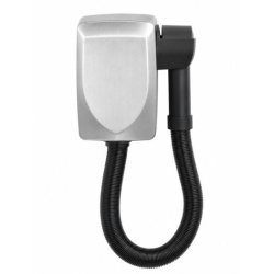 Хотелски сешоар за коса и тяло BePure BP11029S инокс – стенен монтаж, 1000W, гъвкав маркуч