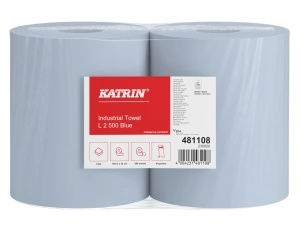 Индустриална хартия KATRIN синя – 2-пластова, 180 м - Img 2