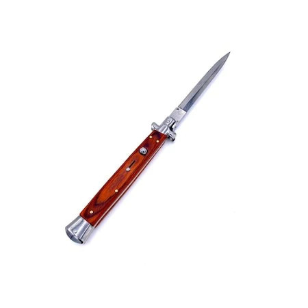 Briceag Stiletto Italian Automat, 34 Cm, Husa Inclusa, Maro