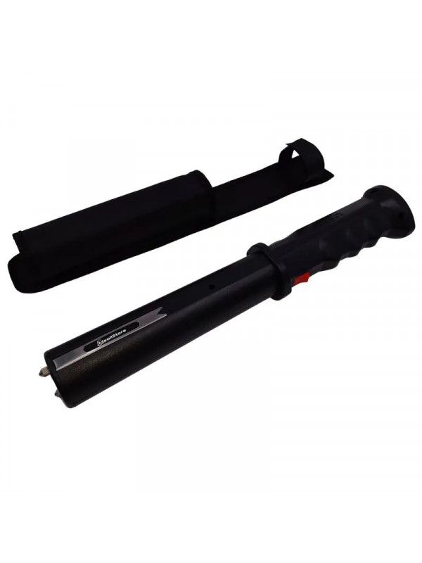 Baston cu electrosoc si lanterna , TW-809, plastic, 33.5 cm, negru, husa inclusa