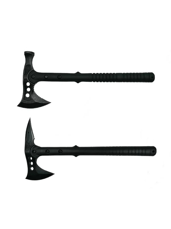 Set doua Topoare Survivor, otel inoxidabil,, negru, 39 cm, teaca inclusa