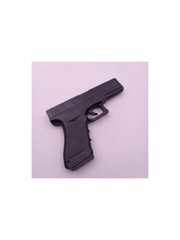Bricheta Pistol Model Glock, Antivant, Reincarcabil, Suport, 19 cm, Negru