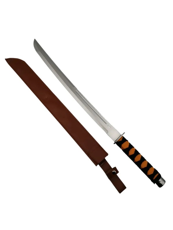 Sabie maner cu impletitura, 70 cm, teaca inclusa