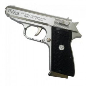 Bricheta tip Pistol Walther cu briceag in incarcator - Img 1