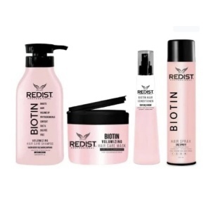 Set Pachet Promo Redist Biotin Pentru Volum (Sampon 500 ml, Masca 250 ml, Balsam bifazic 225 ml, fixativ 250 ml)