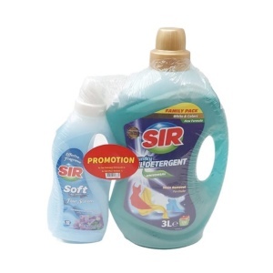 Sir Detergent Lichid White&colors 3l+balsam Rufe Four Seasons 1l