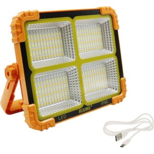 Andowl Lampă Solară 100W Alb Cald 3000K cu Fotocelulă IP66