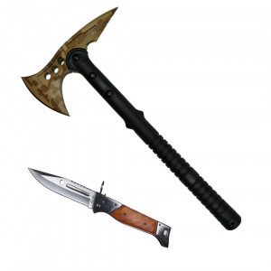 Set Topor Survivor 39 cm si briceag AK-47 de 22 cm - Img 1