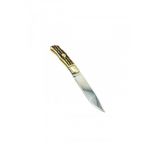 Briceag Maner Imitatie Corn De Cerb, 19 Cm, Manual,husa textila inclusa