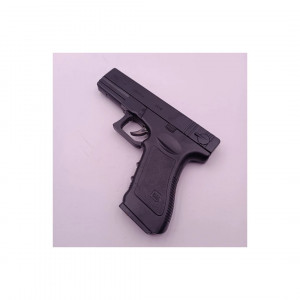 Bricheta Pistol Model Glock, Antivant, Reincarcabil, Suport, 19 cm, Negru - Img 2