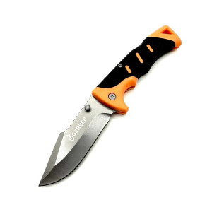 Briceag Manual Bear Grylls Survival, 22cm, Husă cu Prindere Curea,negru cu portocaliu - Img 2