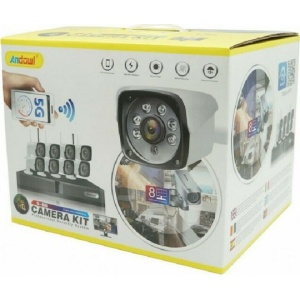 Andowl Sistem de Supraveghere 8 Camere Camere IP 1080p cu Recorder NVR - Img 1